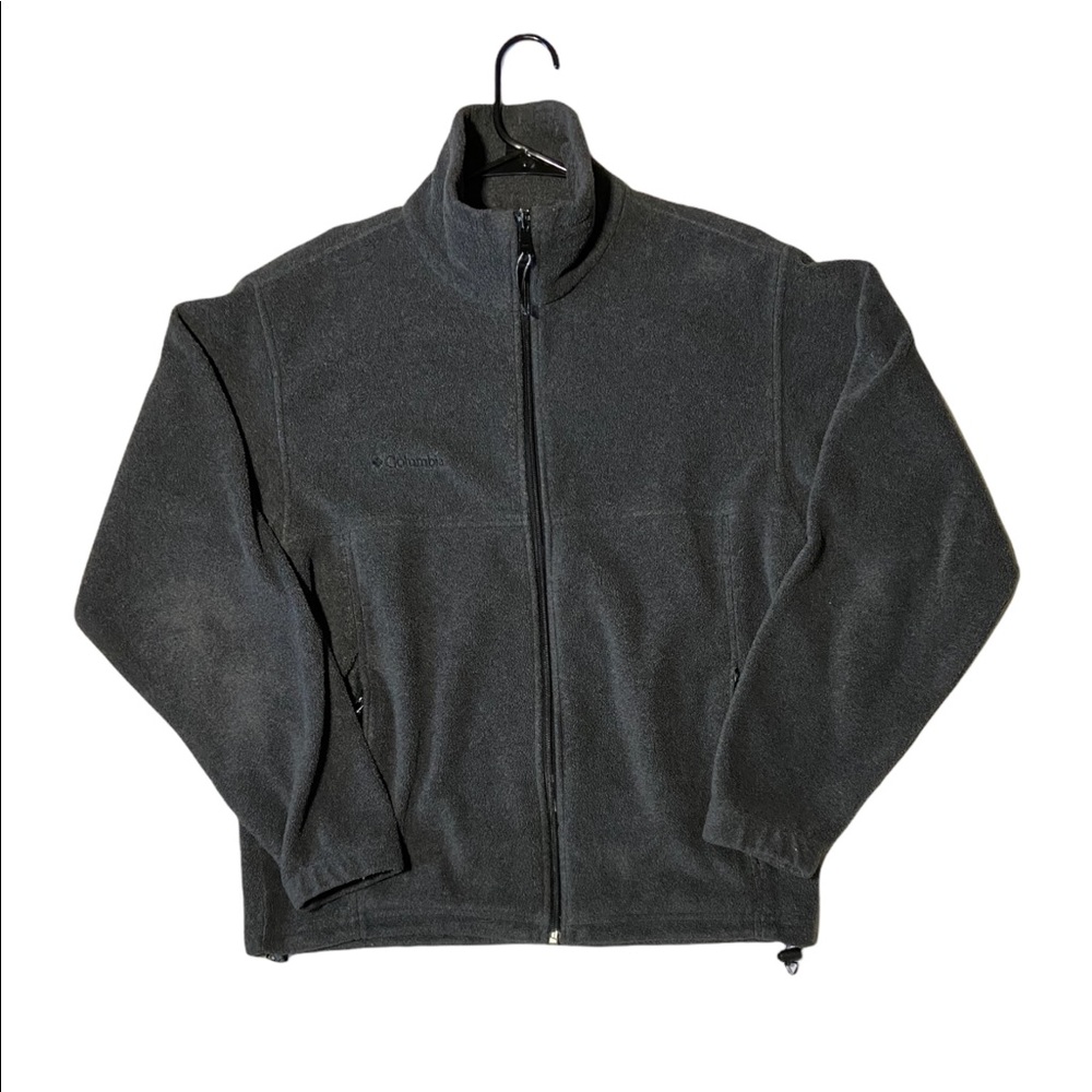 Columbia Men's Grey Sweater Full-Zip Fleece Small